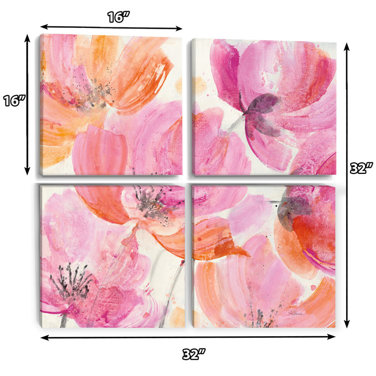 Red Barrel Studio® Shabby Flower III Shabby Elegance Canvas Wall Art